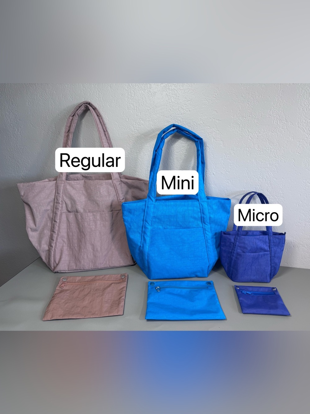 Handmade Water Repellent Nylon Tote Cloud Bag Minimalist Shoulder Hobo Purse
